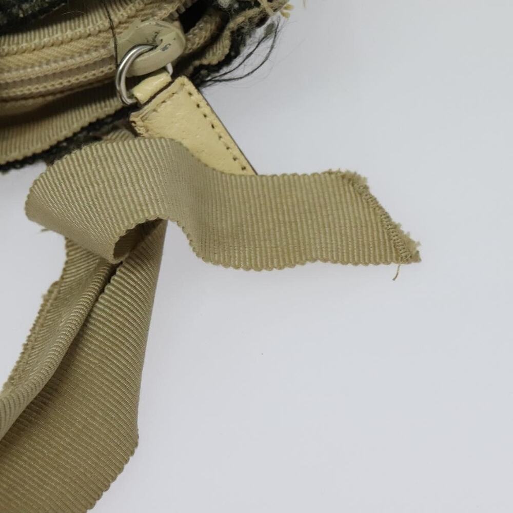 Prada Tweed Leather Handbag Beige - Picture 9 of 15
